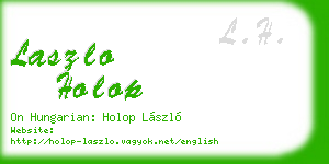 laszlo holop business card